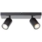 Brilliant Jello Plafondlamp Metaal Mat Zwart 9W 690lm - 830 Warm Wit | Incl. 2x GU10