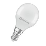 Ledvance Classic LED E14 Kogel Mat 4.9W 470lm - 827 Zeer Warm Wit | Vervangt 40W