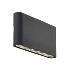 Nordlux Kniver Wandlamp Aluminium Zwart 8.5W 285lm - 830 Warm Wit